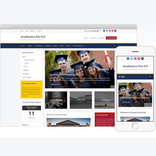 Academica Pro Theme by WPZOOM