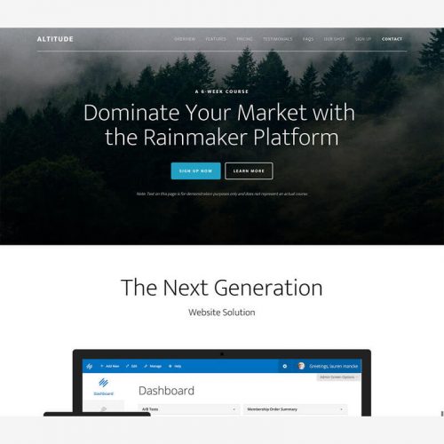Altitude Pro Theme + Genesis Framework