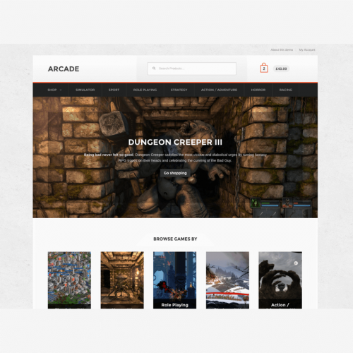 Arcade Storefront Child Theme
