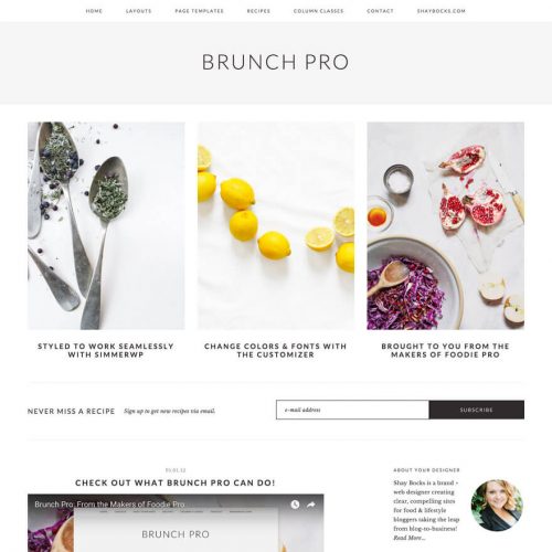 Brunch Pro Theme + Genesis Framework