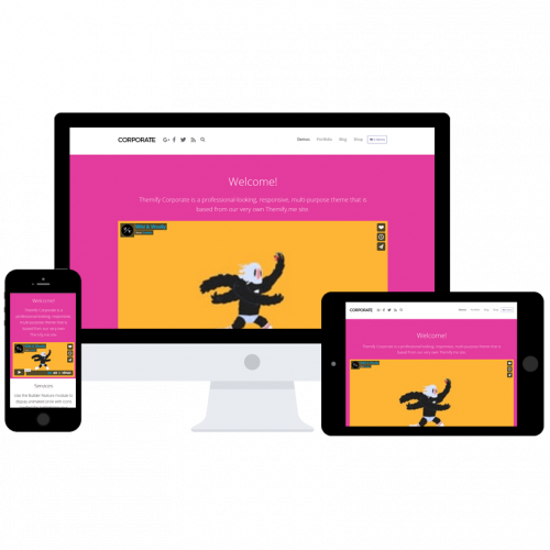 Corporate Wordpress theme by Themify