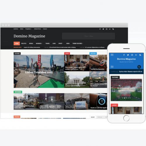 Domino Magazine Wordpress Theme by WPZOOM