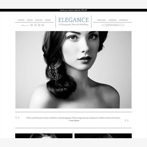 Elegance Pro Theme + Genesis Framework