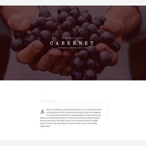 Elementorism Cabernet Landing Page Template