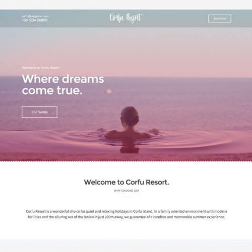Elementorism Corfu Landing Page Template