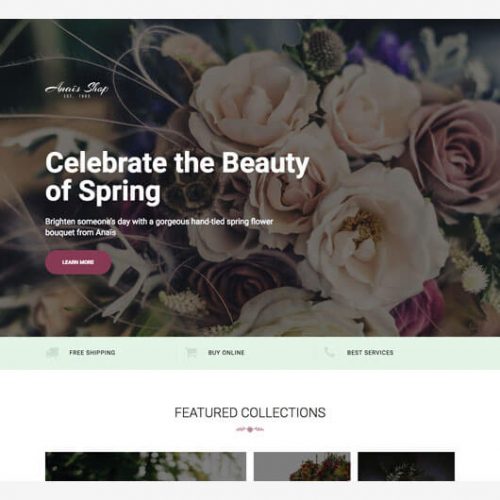 Elementorism Florist Landing Page Template