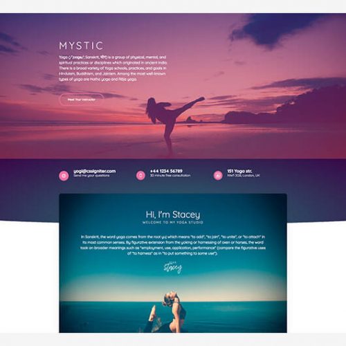 Elementorism Mystic Landing Page Template