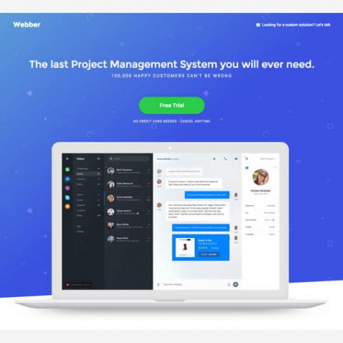Elementorism Webber Landing Page Template