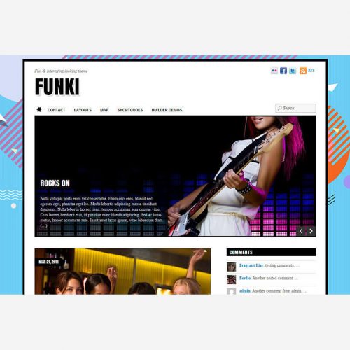 Funki Wordpress theme by Themify