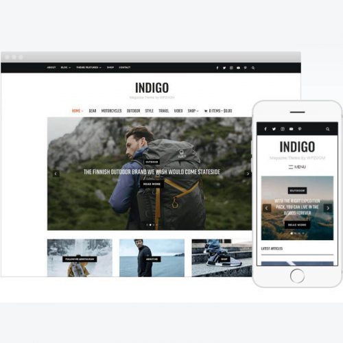 Indigo Wordpress Theme by WPZOOM
