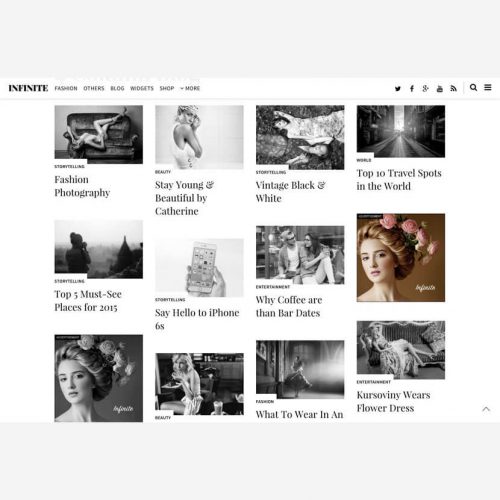 Infinite Wordpress theme by Themify