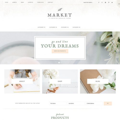 Market Pro Theme + Genesis Framework