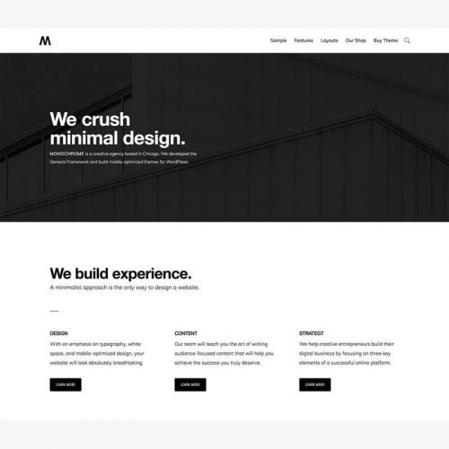 Monochrome Pro Theme + Genesis Framework
