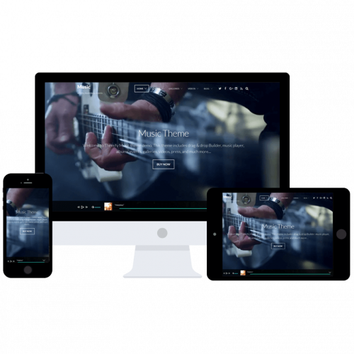 Music Wordpress theme by Themify