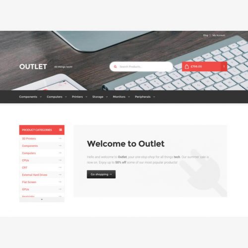 Outlet Storefront Child Theme