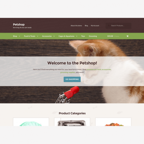 Petshop Storefront Child Theme
