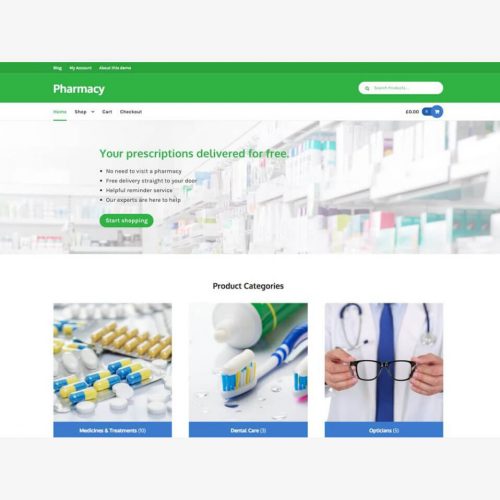 Pharmacy Storefront Child Theme