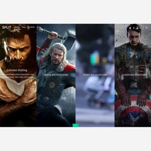 Split Wordpress theme by Themify