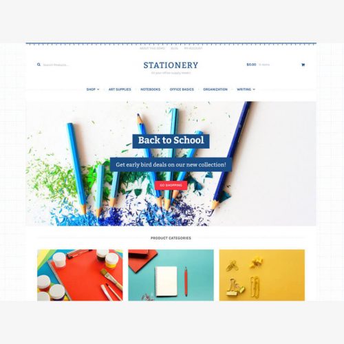 Stationery Storefront Child Theme