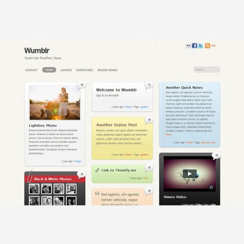 Wumblr Wordpress theme by Themify