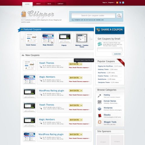 Clipper WordPress Coupon Theme