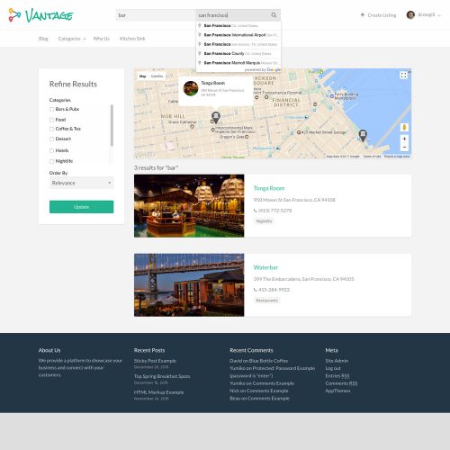 Vantage WordPress Directory Theme