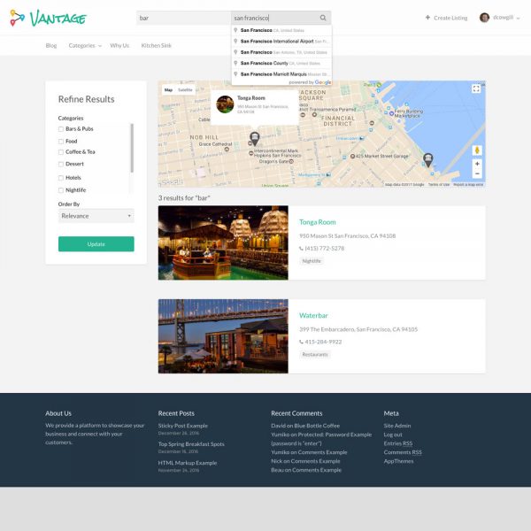Vantage WordPress Directory Theme