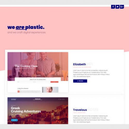 Elementorism WeArePlastic Landing Page Template