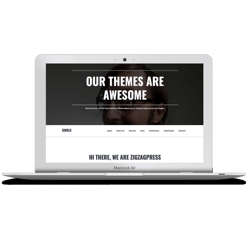 SINGLE Wordpress Theme by ZigZagPress