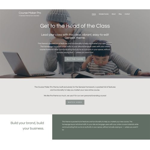 Course Maker Pro Theme + Genesis Framework