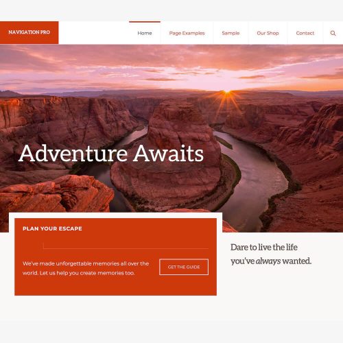 Navigation Pro Theme + Genesis Framework