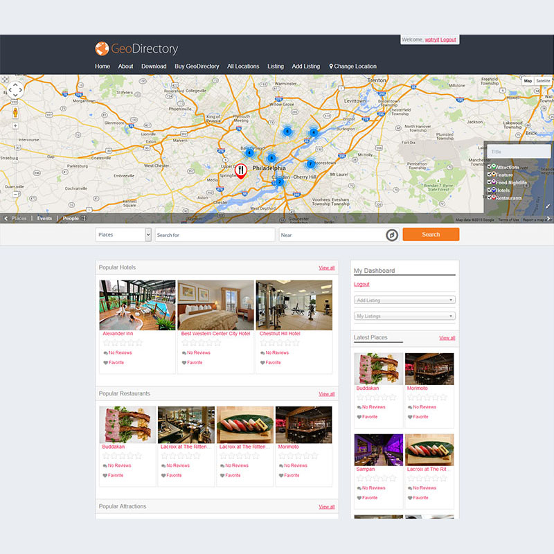GeoDirectory Framework Theme