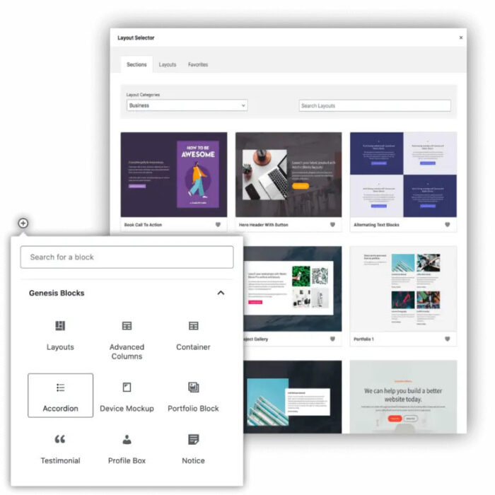 Genesis Blocks Pro by Studiopress