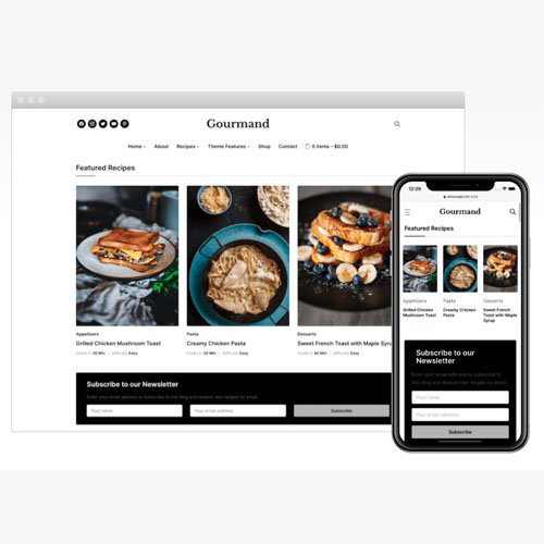Gourmand Wordpress Theme by WPZOOM