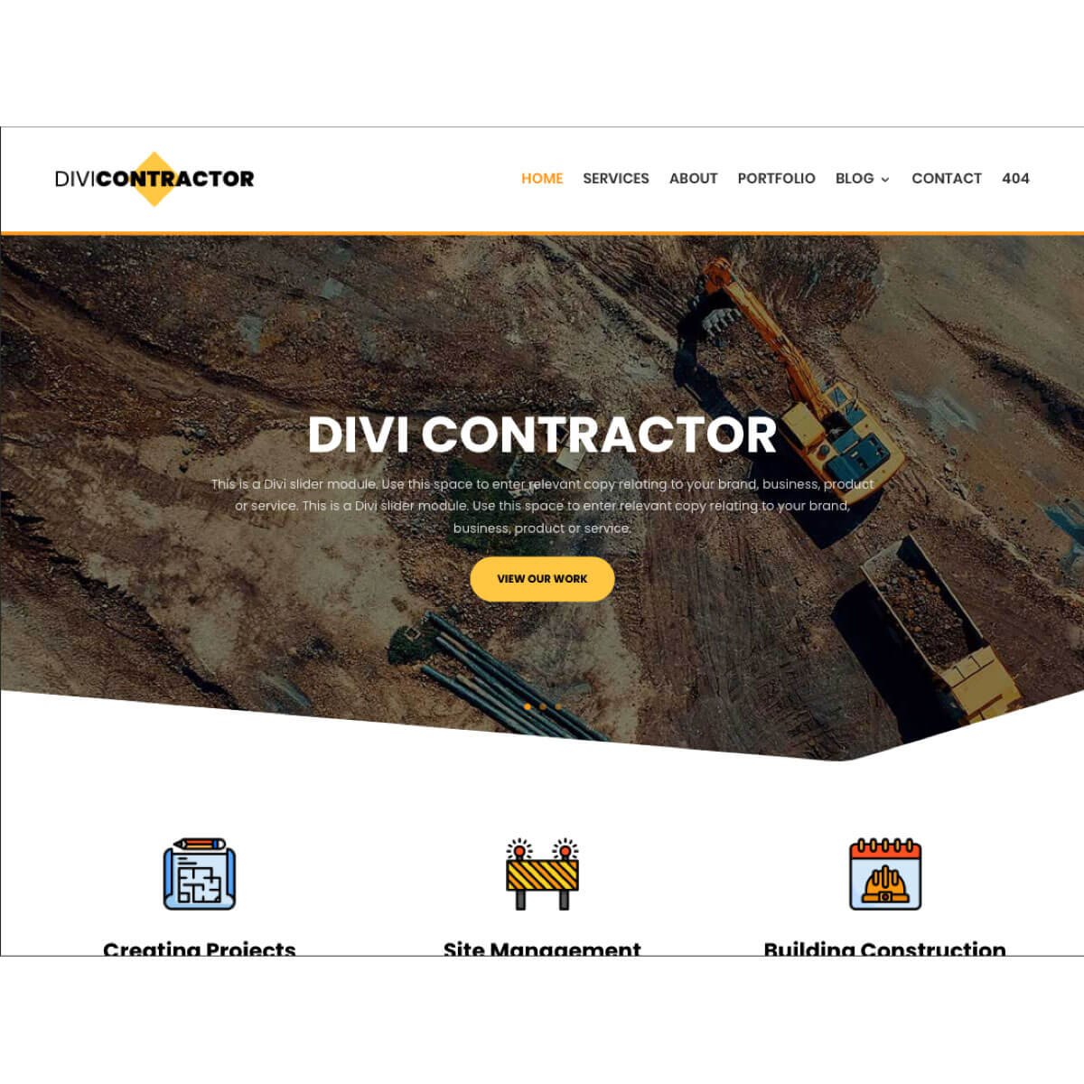 Divi Contractor Theme