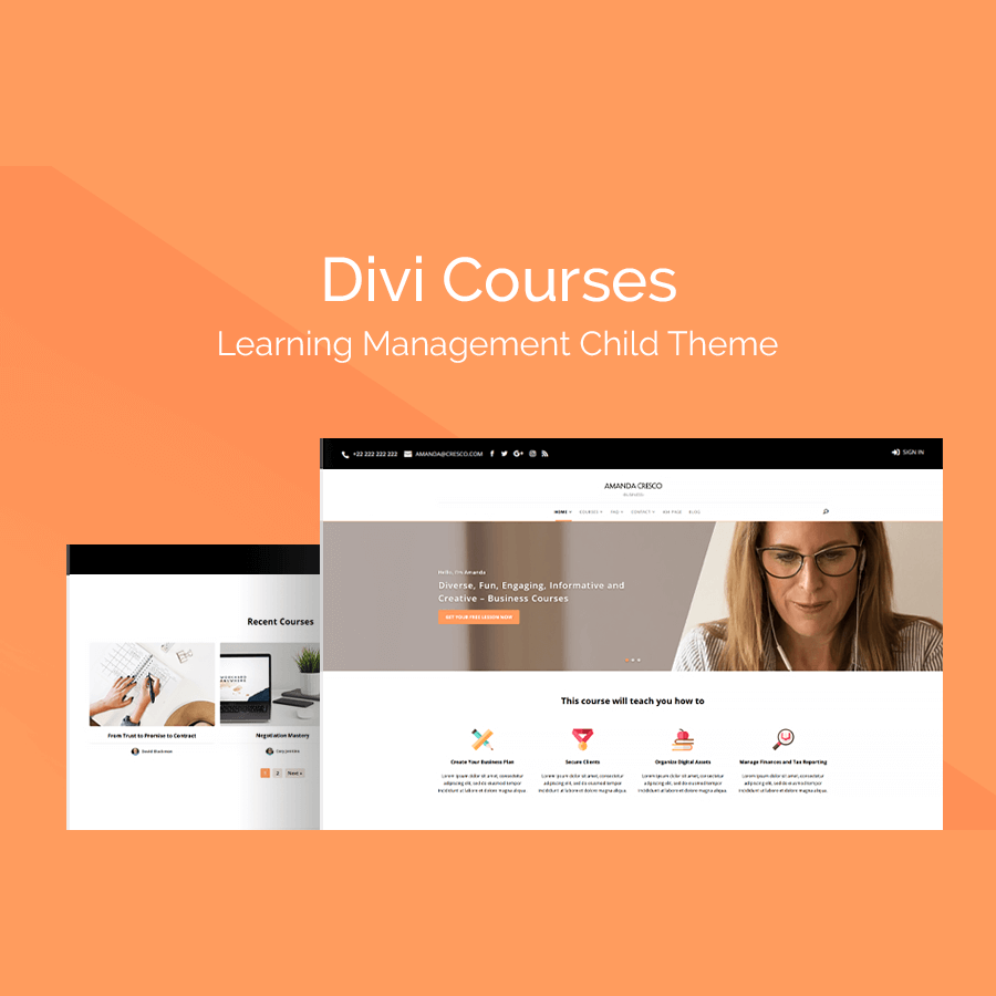 Divi Courses Child Theme