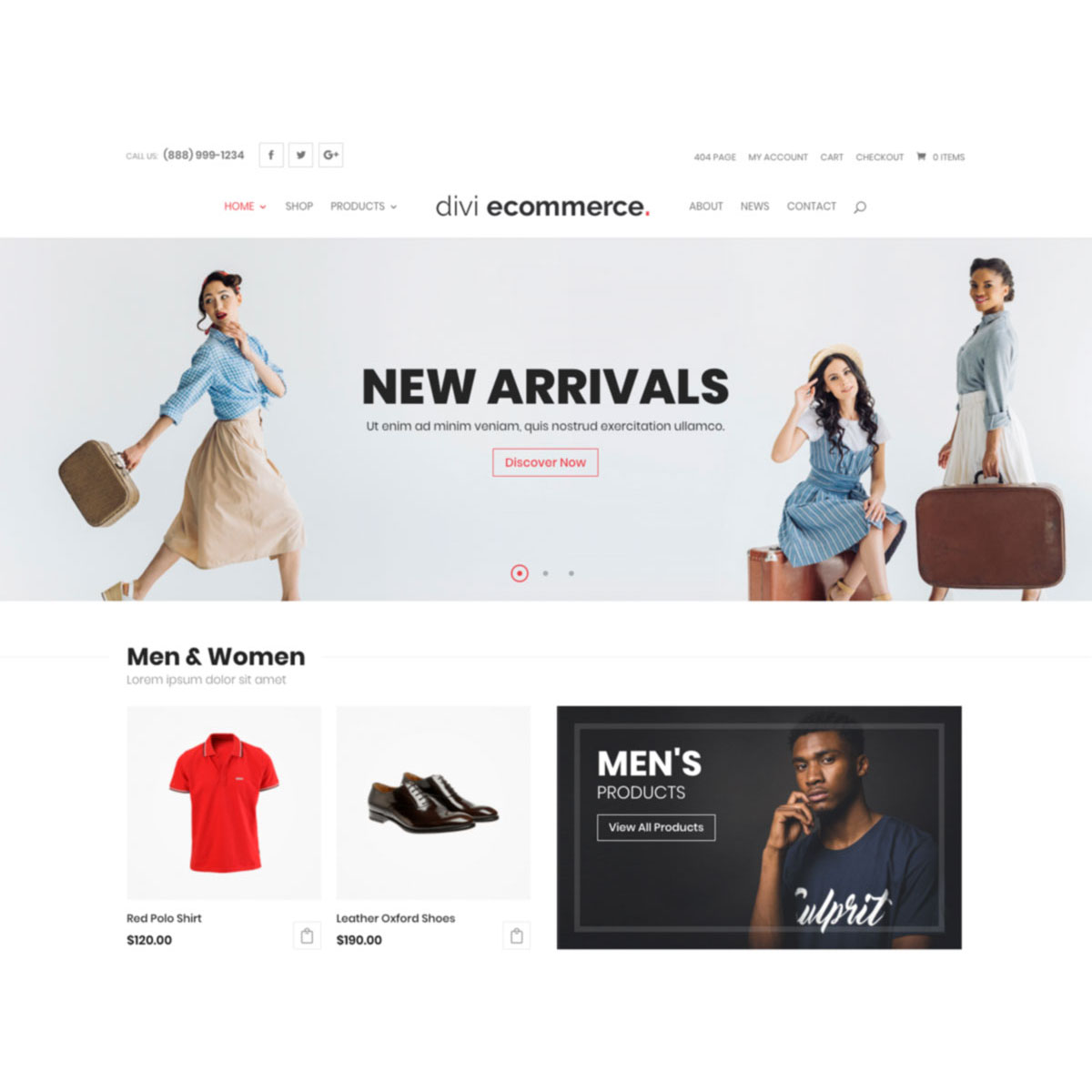 Divi Ecommerce Theme
