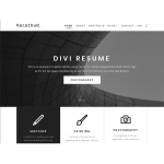 Divi Resume Theme