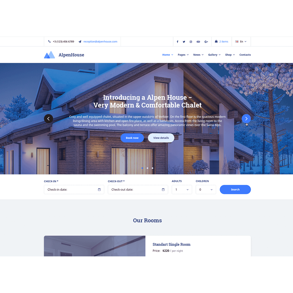 AlpenHouse Theme by MotoPress