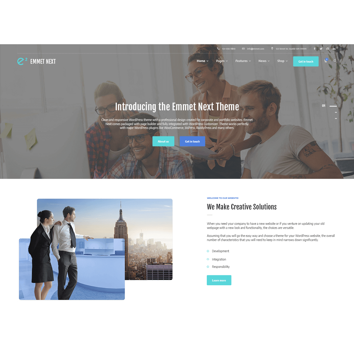 Emmet Next Theme by MotoPress