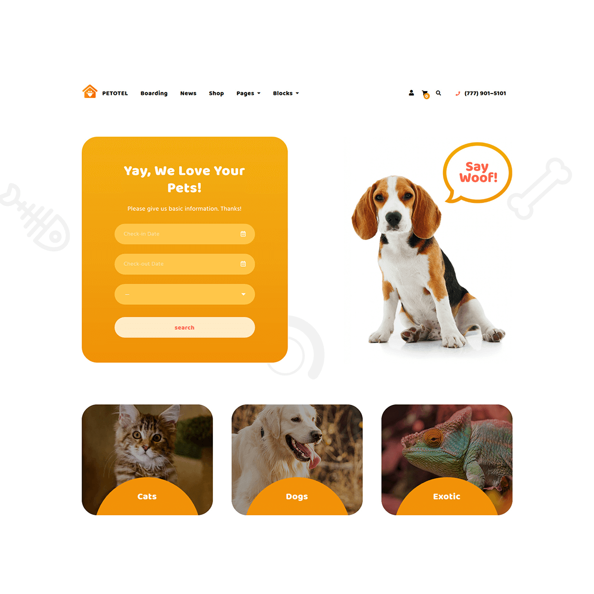 Petotel Theme by MotoPress