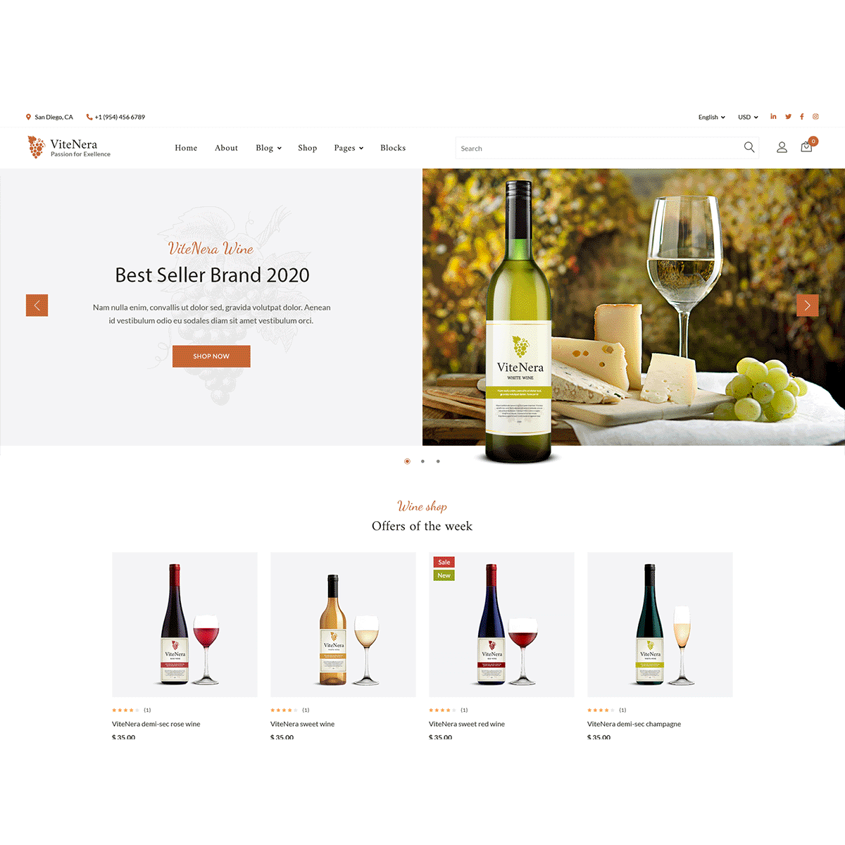 Vite Nera Theme by MotoPress