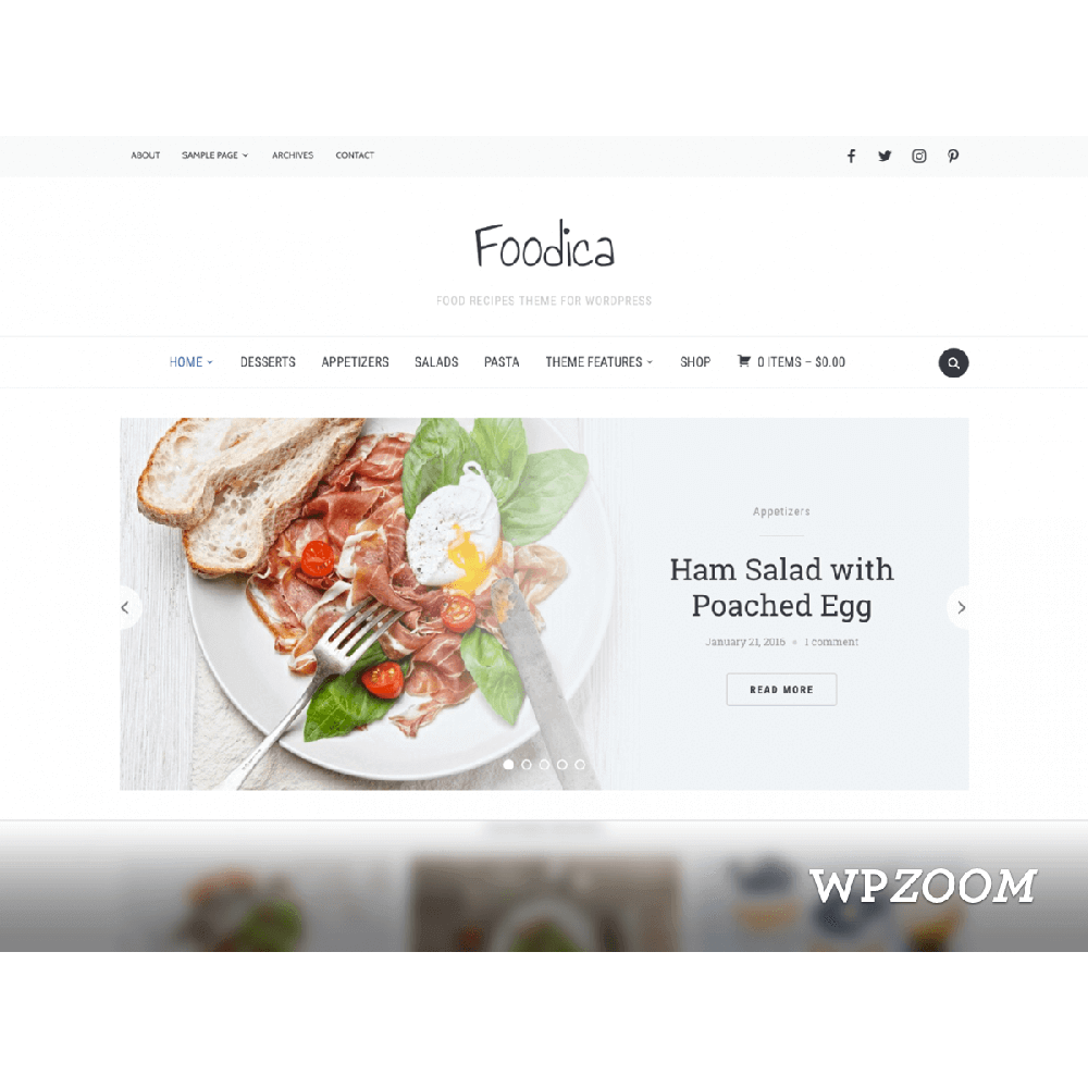 Foodica PRO Wordpress Theme by WPZOOM