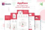 AppRaxx - App Landing Page Elementor Template Kit