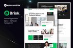 Brisk – Coworking Creative Space Elementor Template Kit