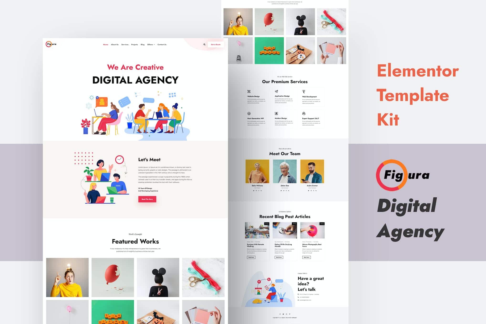 Figura - Creative Agency Elementor Template Kit