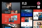 FLO - Creative Portfolio & Resume Template Kit