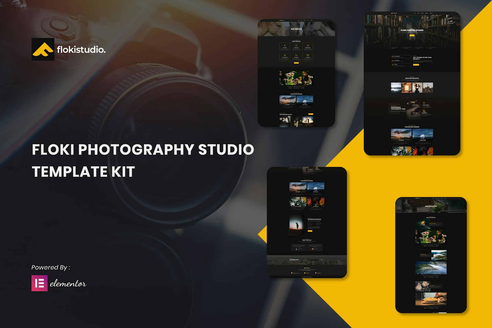 Floki - Photography Studio Elementor Template Kit