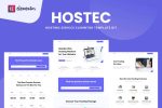 Hostec - Hosting Service Elementor Template Kit
