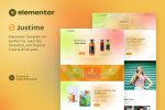 Justime - Juice Bar, Smoothie & Organic Food Elementor Template Kit